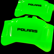 Custom Brake Caliper Covers for Polaris in Green Color – Set of 4 + Warranty