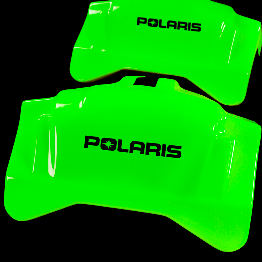 Custom Brake Caliper Covers for Polaris in Green Color – Set of 4 + Warranty