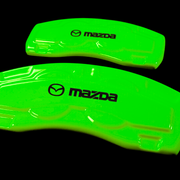 Custom Brake Caliper Covers for Mazda in Green Color – Set of 4 + Warranty