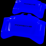 Custom Brake Caliper Covers for Porsche in Blue Color – Set of 4 + Warranty