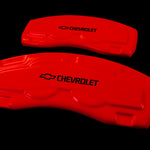 Custom Brake Caliper Covers for Chevrolet in Red Color – Set of 4 + Warranty