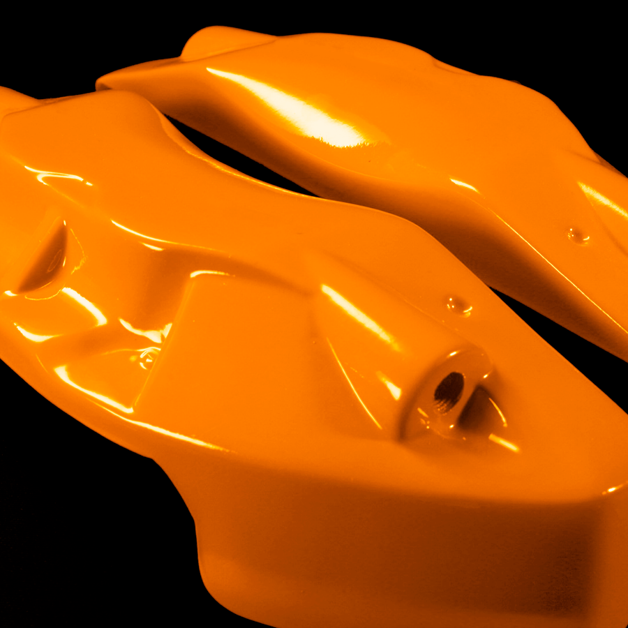 Custom Brake Caliper Covers for Cadillac in Orange Color – Set of 4 + Warranty