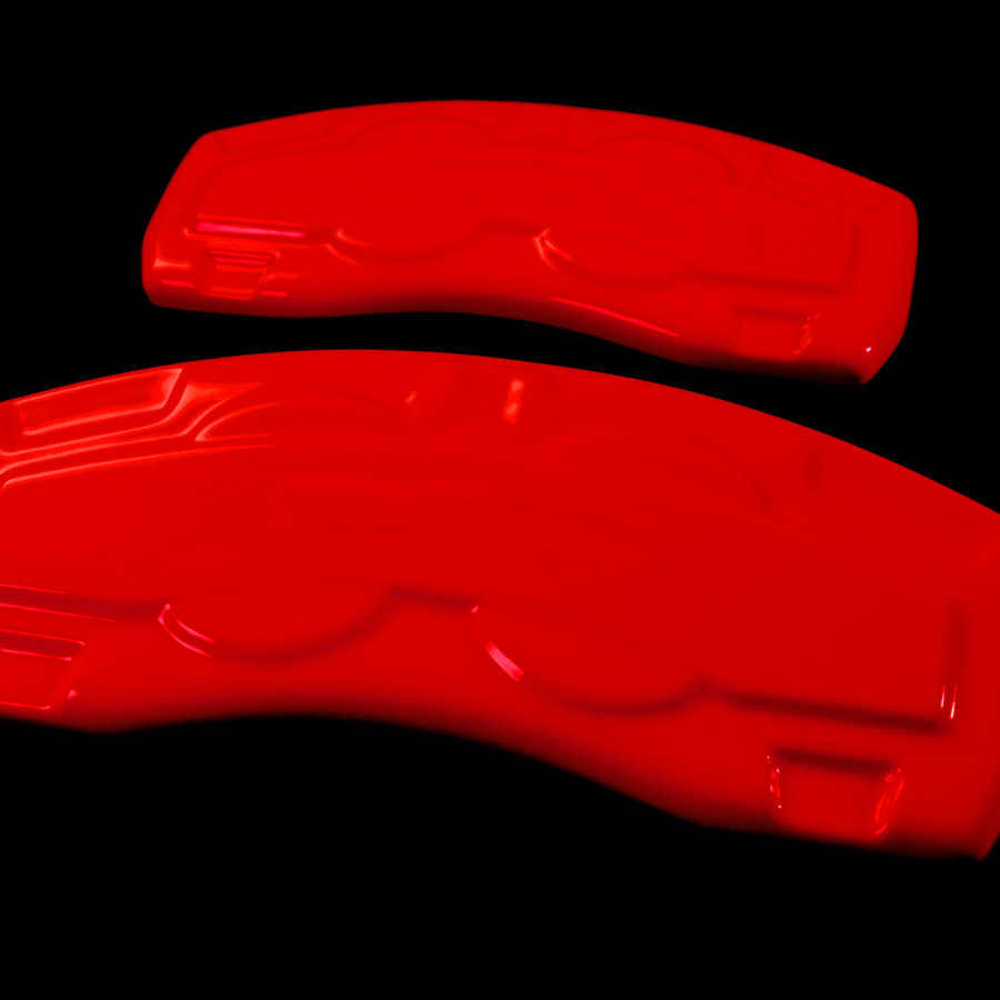 Custom Brake Caliper Covers for Hummer in Red Color – Set of 4 + Warranty