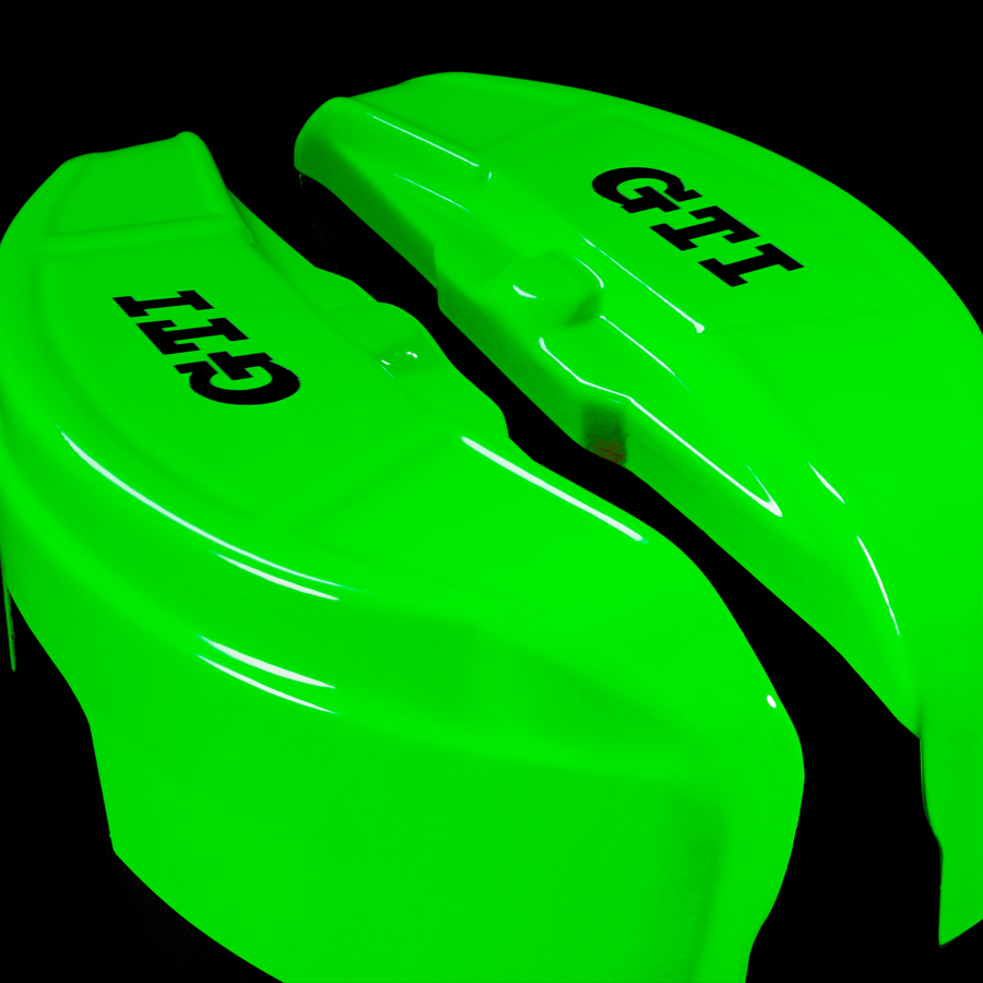 Custom Brake Caliper Covers for Volkswagen in Green Color – Set of 4 + Warranty