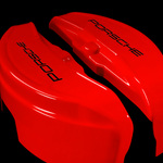 Custom Brake Caliper Covers for Porsche in Red Color – Set of 4 + Warranty