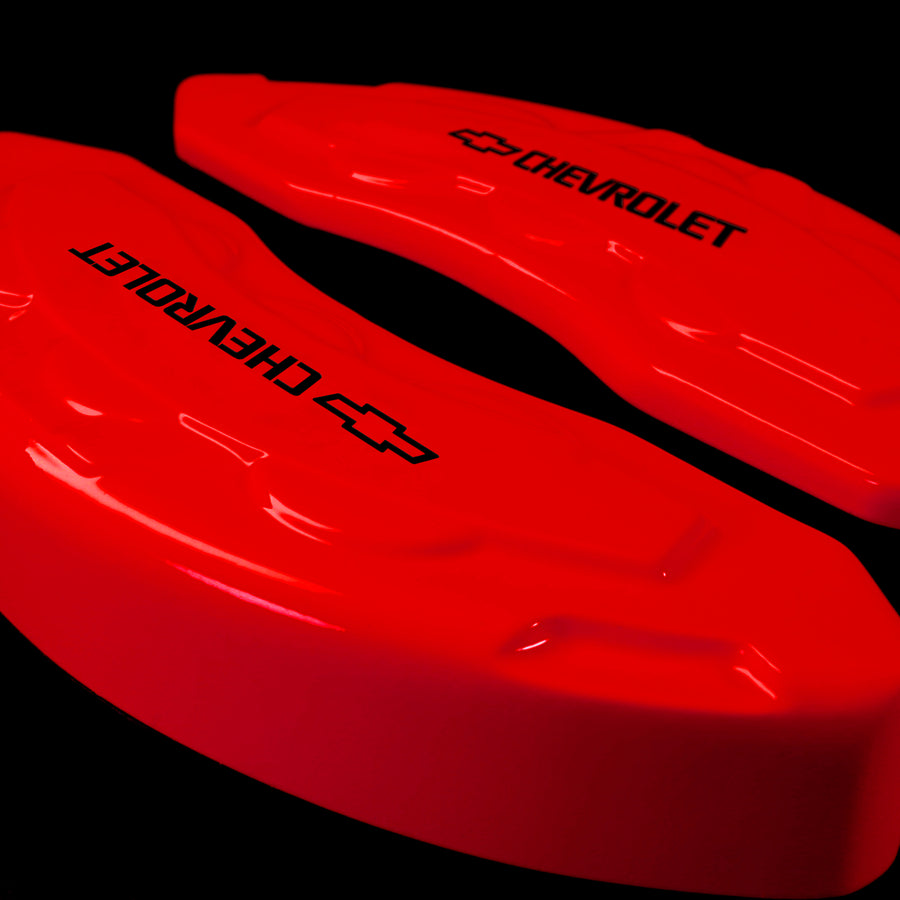 Custom Brake Caliper Covers for Chevrolet in Red Color – Set of 4 + Warranty