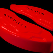 Custom Brake Caliper Covers for Lincoln in Red Color – Set of 4 + Warranty