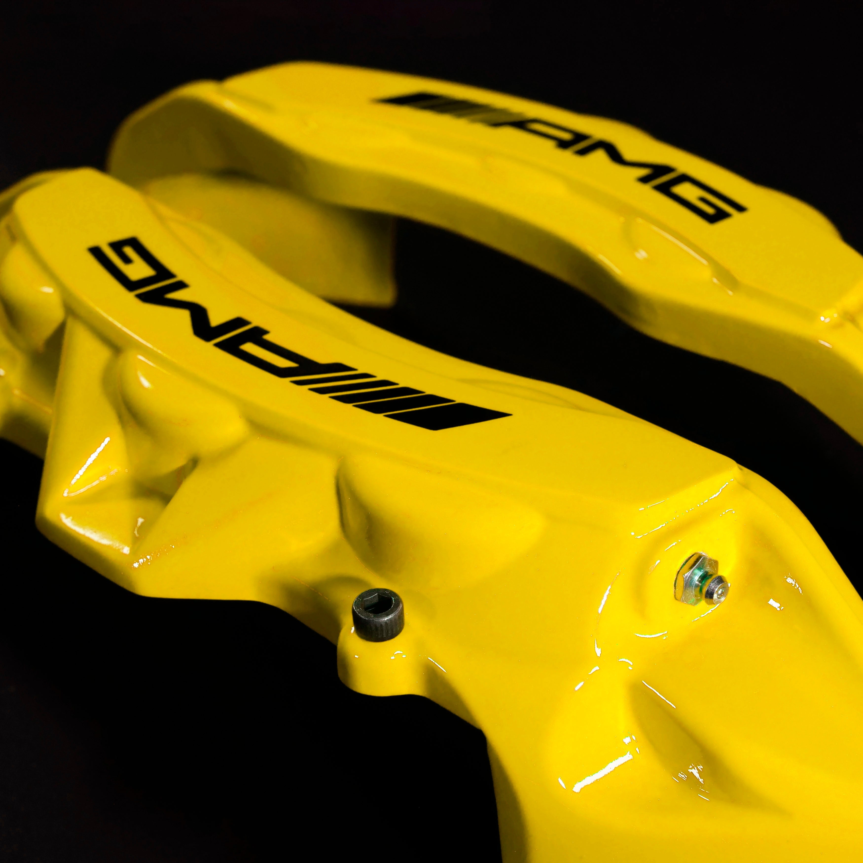 Brake Caliper Covers for Mercedes-Benz G550 2018-2024 – AMG Style in Yellow Color – Set of 4 + Warranty