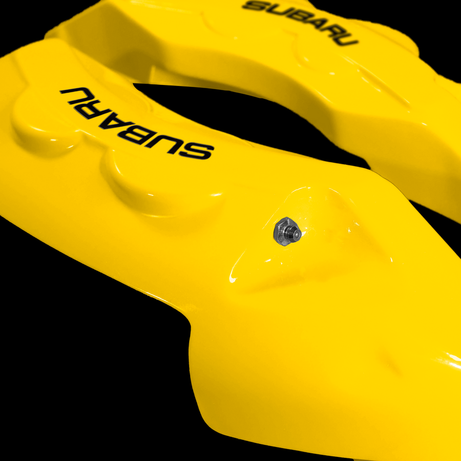 Custom Brake Caliper Covers for Subaru in Yellow Color – Set of 4 + Warranty