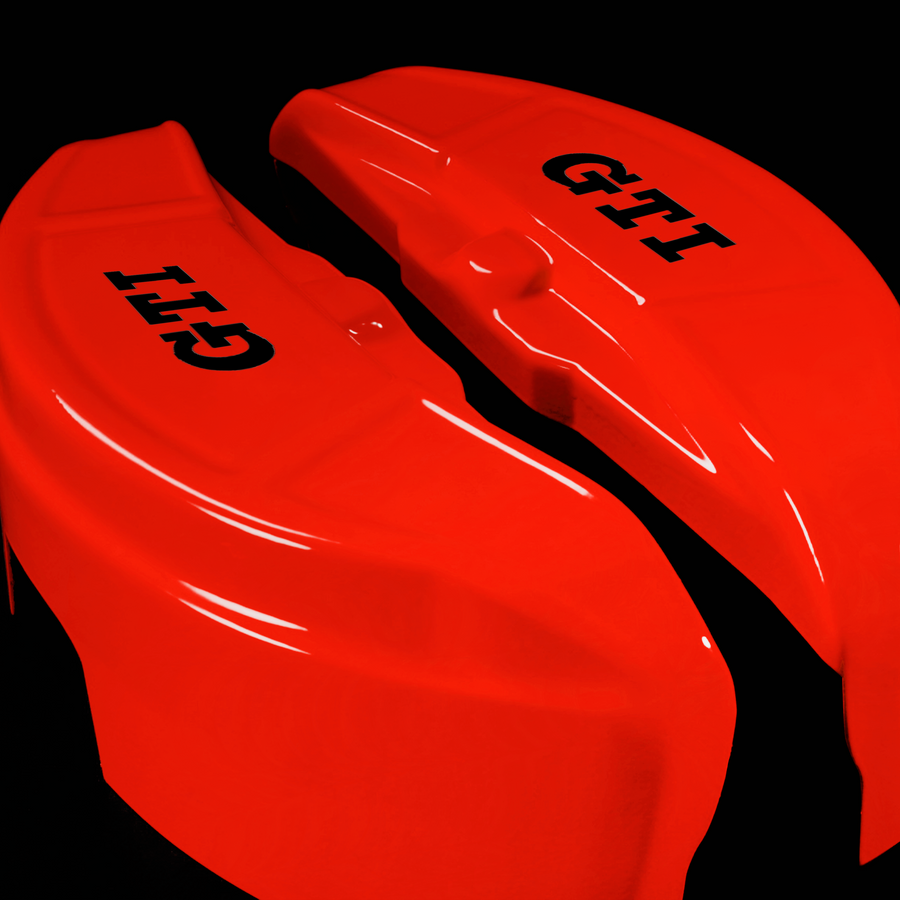 Custom Brake Caliper Covers for Volkswagen in Red Color – Set of 4 + Warranty