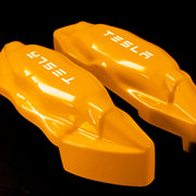 Custom Brake Caliper Covers for Tesla in Orange Color – Set of 4 + Warranty