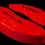 Custom Brake Caliper Covers for Hyundai in Red Color – Set of 4 + Warranty