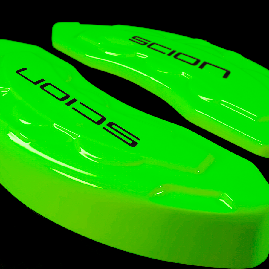 Custom Brake Caliper Covers for Scion in Green Color – Set of 4 + Warranty