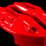 Custom Brake Caliper Covers for Cadillac in Red Color – Set of 4 + Warranty