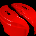 Custom Brake Caliper Covers for GMC in Red Color – Set of 4 + Warranty