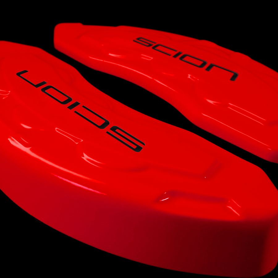 Custom Brake Caliper Covers for Scion in Red Color – Set of 4 + Warranty