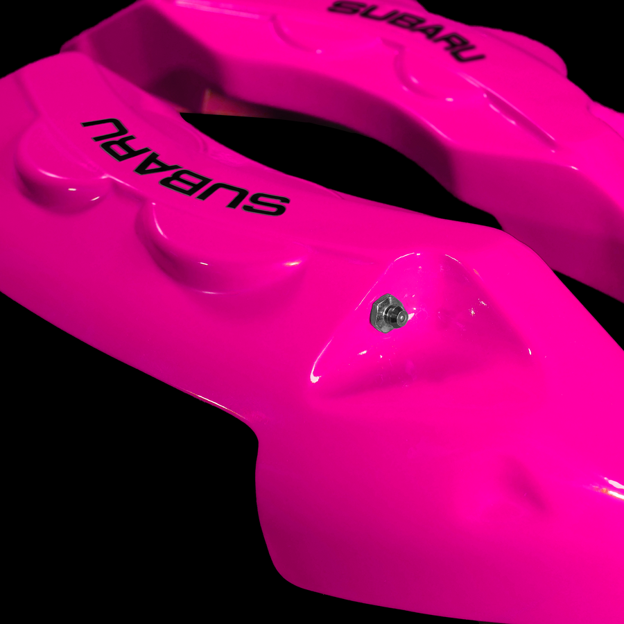 Custom Brake Caliper Covers for Subaru in Fuchsia Color – Set of 4 + Warranty