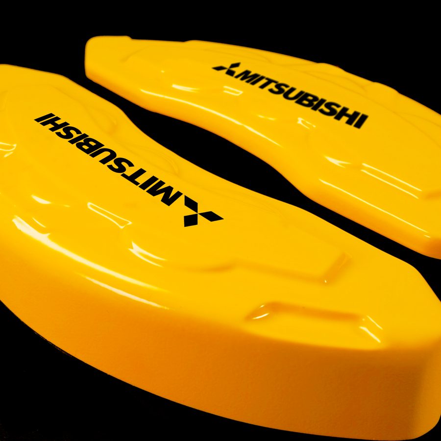 Custom Brake Caliper Covers for Mitsubishi in Yellow Color – Set of 4 + Warranty