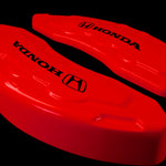 Custom Brake Caliper Covers for Honda in Red Color – Set of 4 + Warranty
