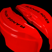 Custom Brake Caliper Covers for Land Rover in Red Color – Set of 4 + Warranty