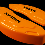 Custom Brake Caliper Covers for Nissan in Orange Color – Set of 4 + Warranty