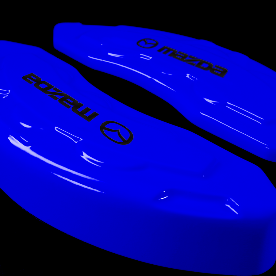 Custom Brake Caliper Covers for Mazda in Blue Color – Set of 4 + Warranty