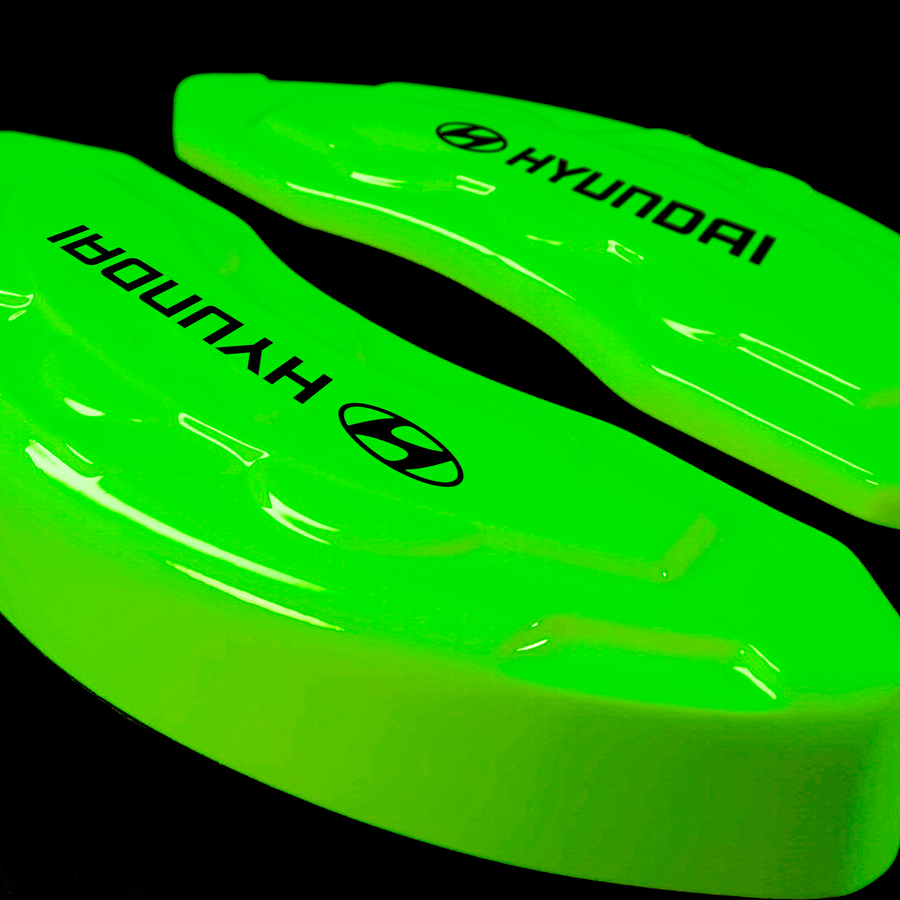Custom Brake Caliper Covers for Hyundai in Green Color – Set of 4 + Warranty