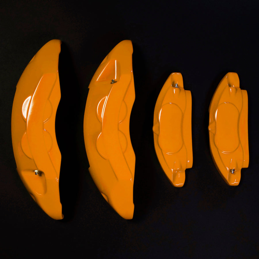 Custom Brake Caliper Covers for BMW – M Style in Orange Color – Set of 4 + Warranty