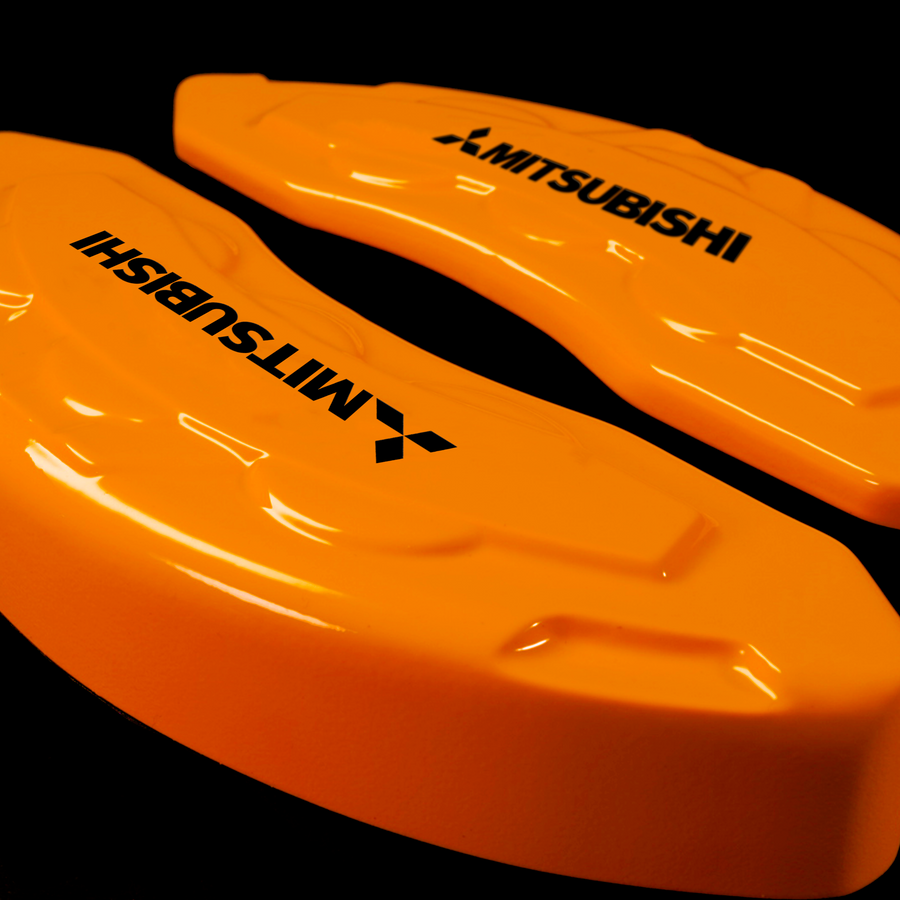 Custom Brake Caliper Covers for Mitsubishi in Orange Color – Set of 4 + Warranty