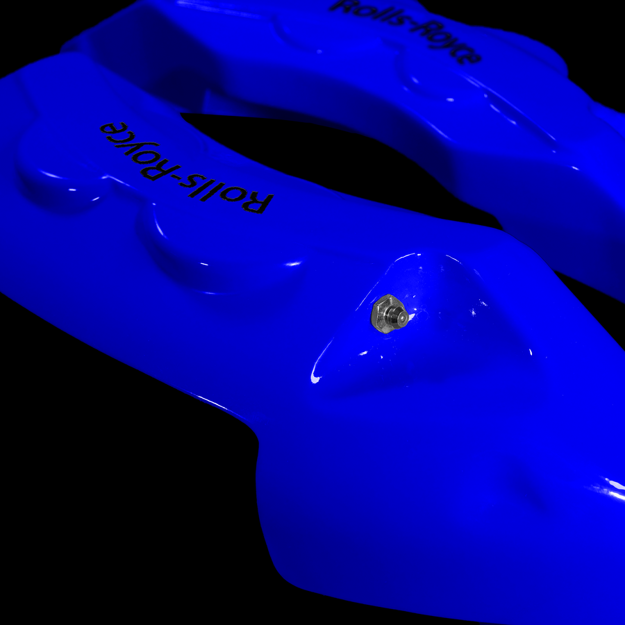 Custom Brake Caliper Covers for Rolls-Royce in Blue Color – Set of 4 + Warranty