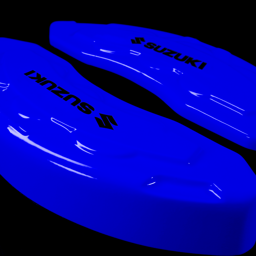 Custom Brake Caliper Covers for Suzuki in Blue Color – Set of 4 + Warranty