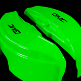 Custom Brake Caliper Covers for GMC in Green Color – Set of 4 + Warranty