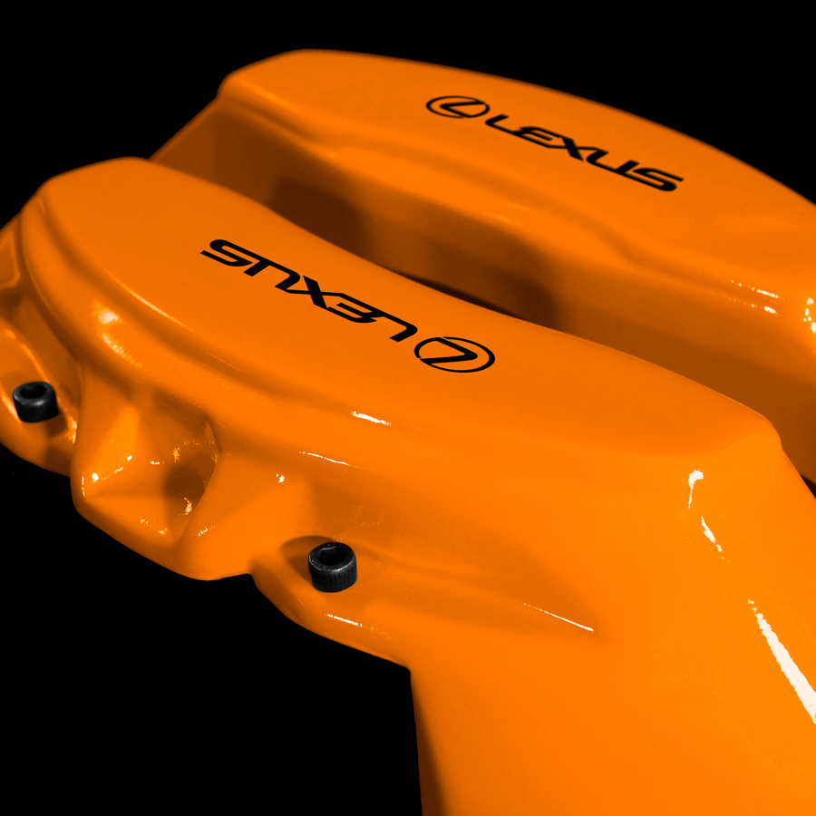 Custom Brake Caliper Covers for Lexus in Orange Color – Set of 4 + Warranty