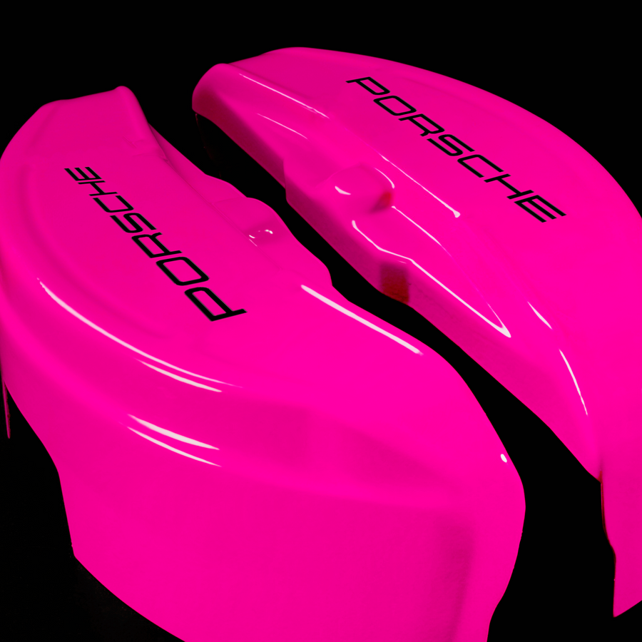 Custom Brake Caliper Covers for Porsche in Fuchsia Color – Set of 4 + Warranty