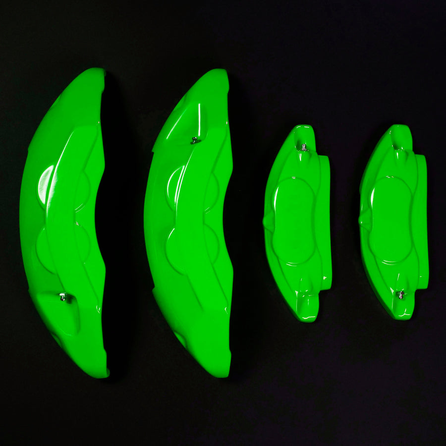 Custom Brake Caliper Covers for BMW – M Style in Green Color – Set of 4 + Warranty