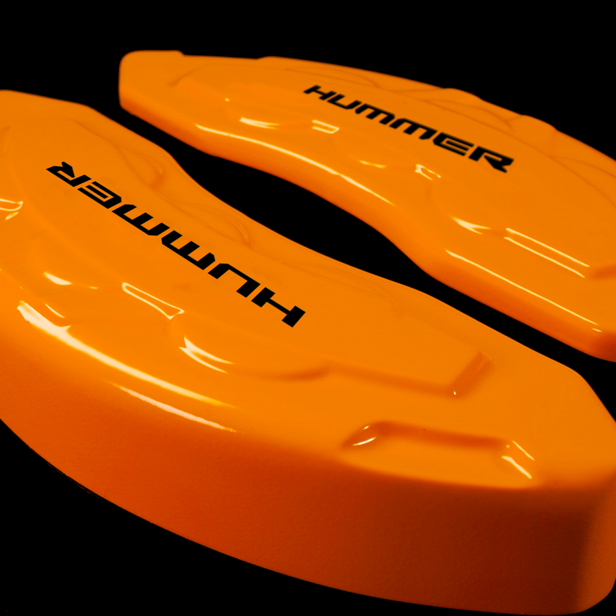 Custom Brake Caliper Covers for Hummer in Orange Color – Set of 4 + Warranty