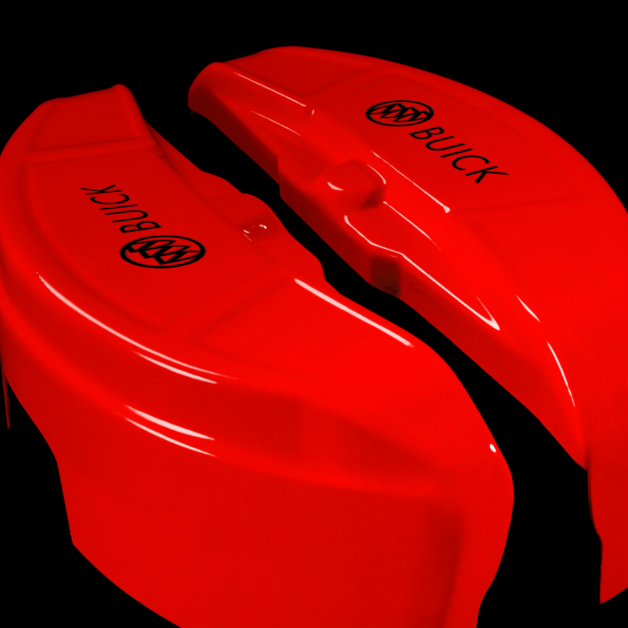 Custom Brake Caliper Covers for Buick in Red Color – Set of 4 + Warranty