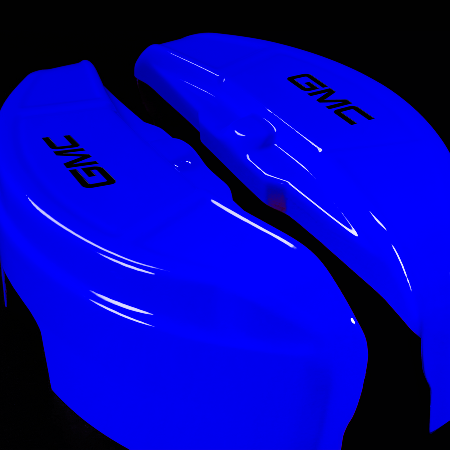 Custom Brake Caliper Covers for GMC in Blue Color – Set of 4 + Warranty