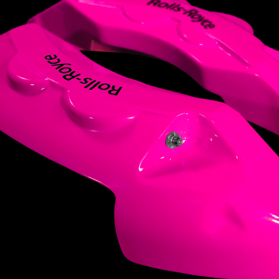 Custom Brake Caliper Covers for Rolls-Royce in Fuchsia Color – Set of 4 + Warranty