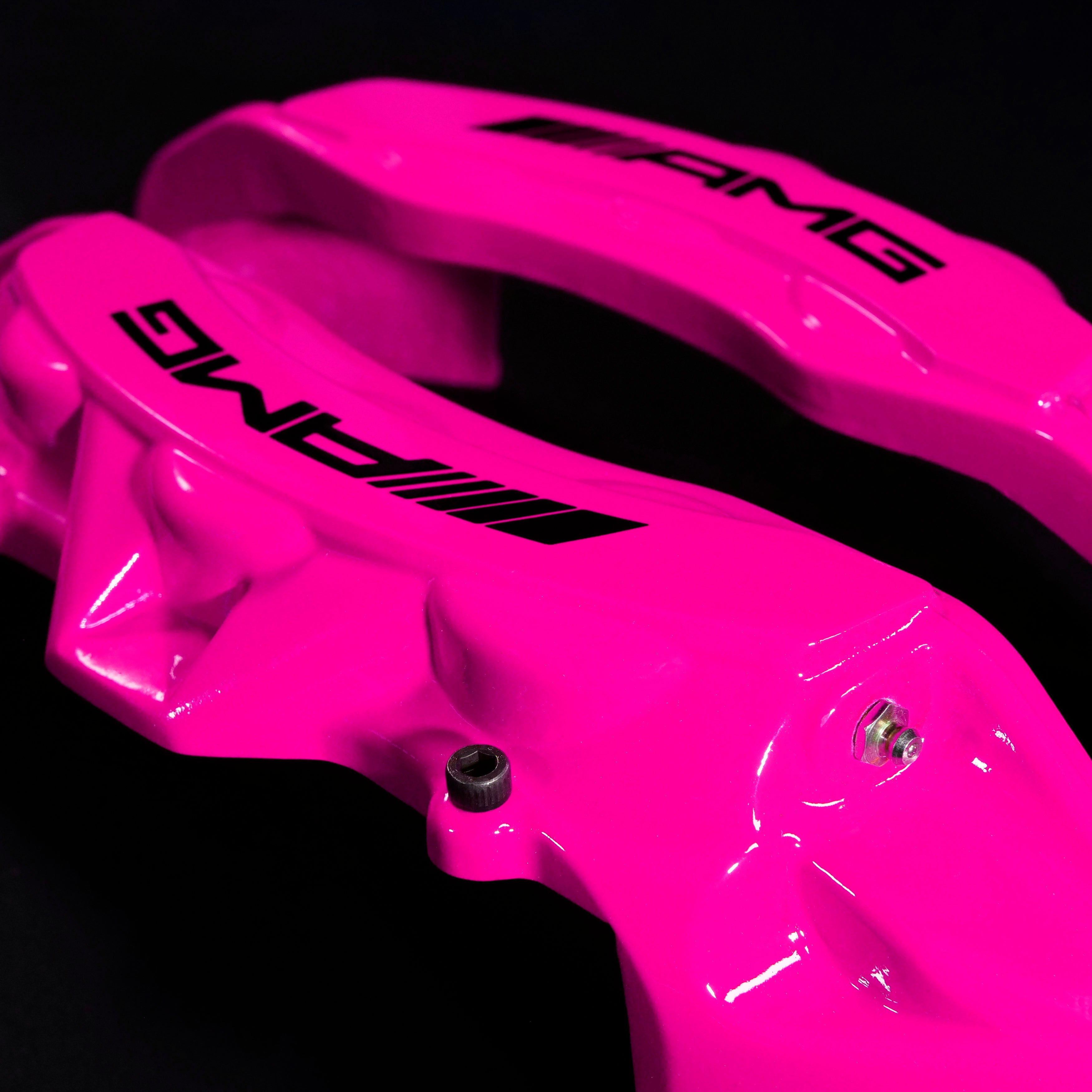 Brake Caliper Covers for Mercedes-Benz G550 2018-2024 – AMG Style in Fuchsia Color – Set of 4 + Warranty