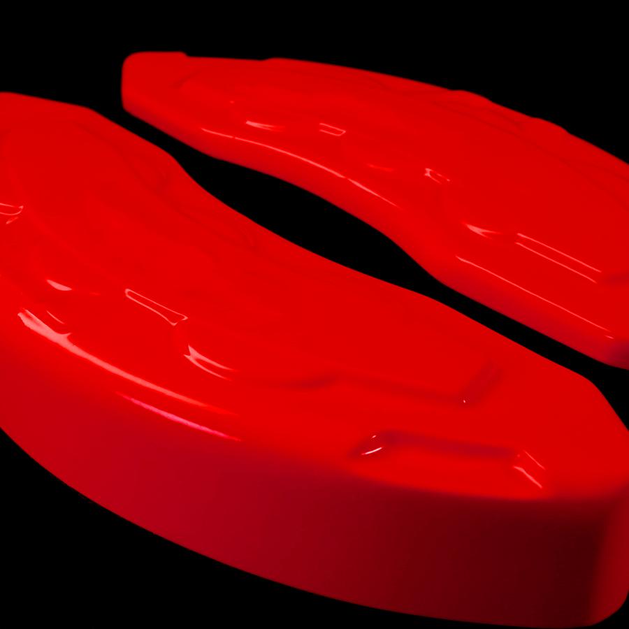 Custom Brake Caliper Covers for Hummer in Red Color – Set of 4 + Warranty