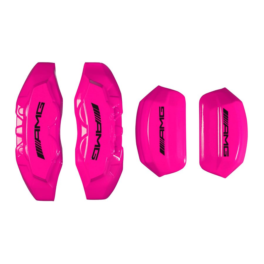 Brake Caliper Covers for Mercedes-Benz C43 2015-2018 – AMG Style in Fuchsia Color – Set of 4 + Warranty