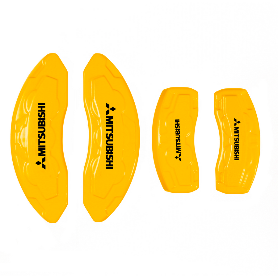 Custom Brake Caliper Covers for Mitsubishi in Yellow Color – Set of 4 + Warranty