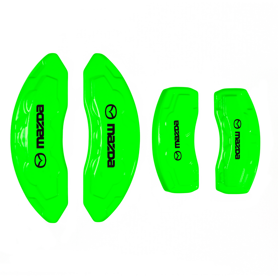 Custom Brake Caliper Covers for Mazda in Green Color – Set of 4 + Warranty