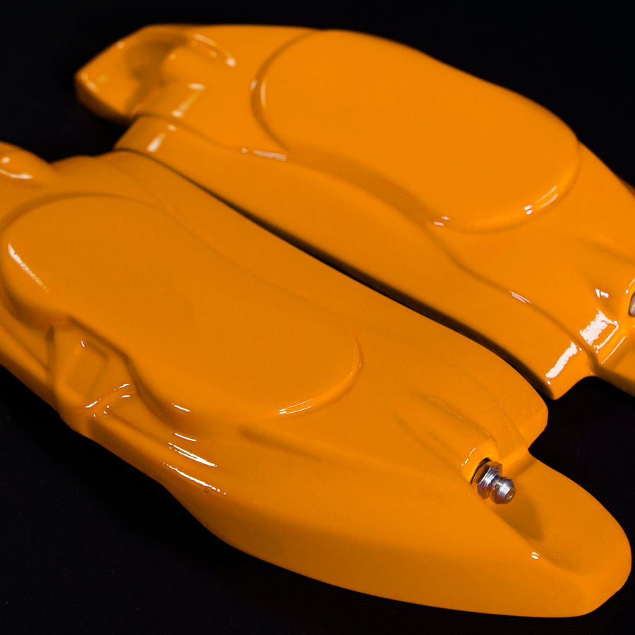 Custom Brake Caliper Covers for BMW – M Style in Orange Color – Set of 4 + Warranty