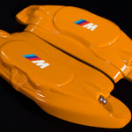 Custom Brake Caliper Covers for BMW – M Style in Orange Color – Set of 4 + Warranty