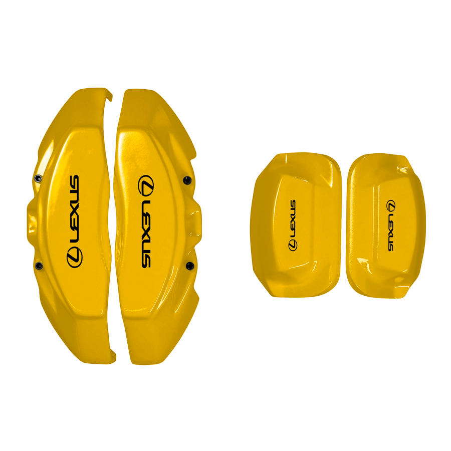 Custom Brake Caliper Covers for Lexus in Yellow Color – Set of 4 + Warranty