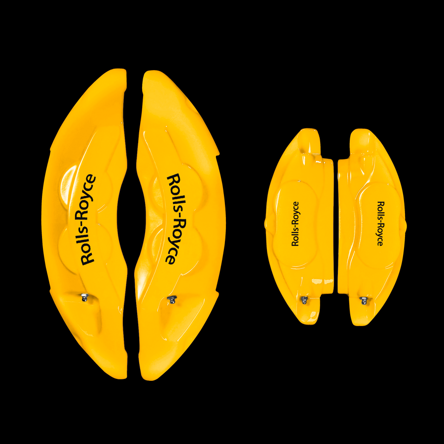 Custom Brake Caliper Covers for Rolls-Royce in Yellow Color – Set of 4 + Warranty