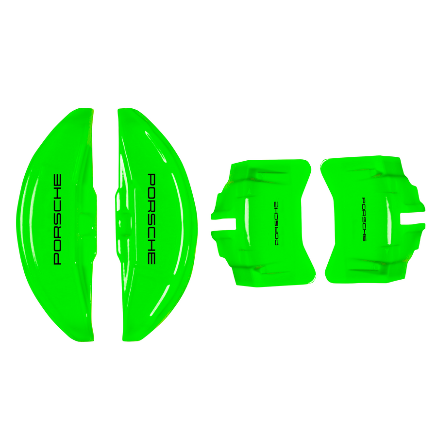 Custom Brake Caliper Covers for Porsche in Green Color – Set of 4 + Warranty