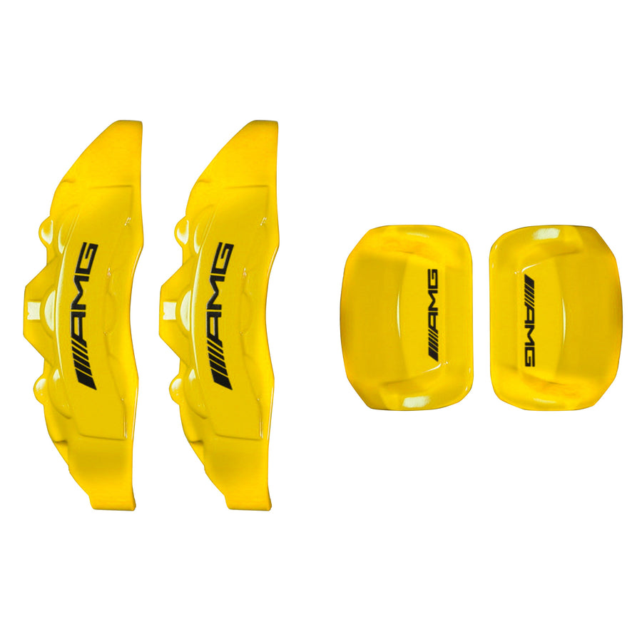 Brake Caliper Covers for Mercedes-Benz G63 2018-2024 – AMG Style in Yellow Color – Set of 4 + Warranty